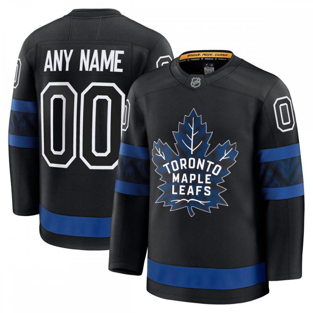 Toronto Maple Leafs x drew house Alternate Premium Custom Jersey - Black-Pro Kit Vault | Brand New 26/27 Sports Jerseys